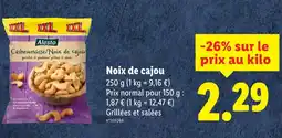 Lidl ALESTO Noix de cajou offre