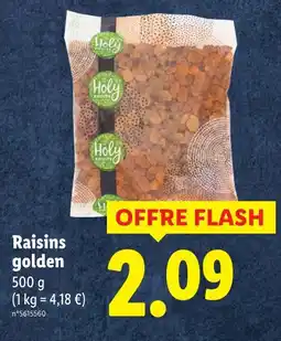 Lidl HOLY FRUITS Raisins golden offre