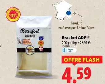 Lidl SAVEURS DE NOS RÉGIONS Beaufort aop offre