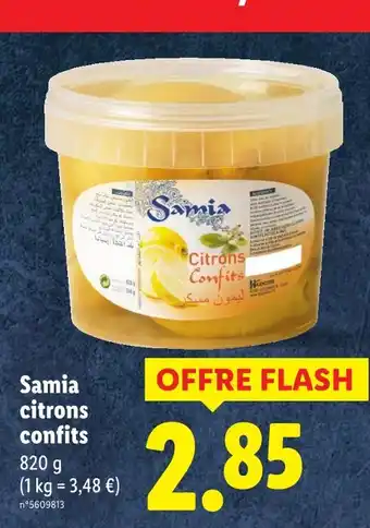 Lidl SAMIA citrons confits offre