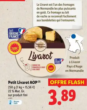 Lidl Petit Livarot AOP offre