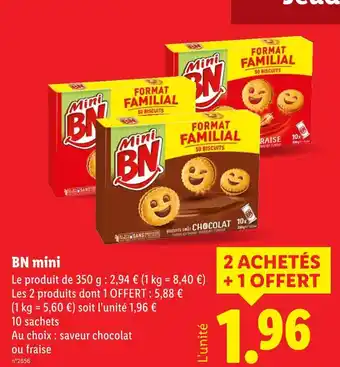 Lidl BN Mini BN offre