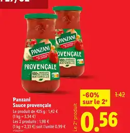 Lidl Panzani Sauce provençale offre