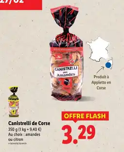 Lidl Canistrelli de Corse offre