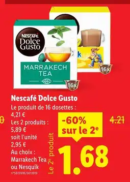 Lidl Nescafé Dolce Gusto offre