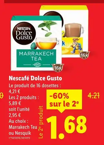 Lidl Nescafé Dolce Gusto offre