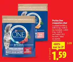 Lidl PURINA ONE Croquettes chat offre