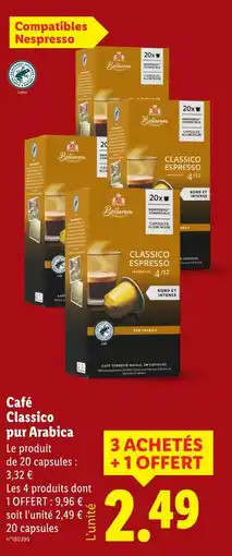 Lidl BELLAROM Café classico pur arabica offre