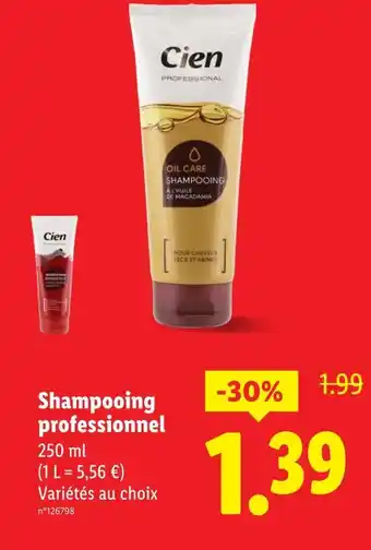 Lidl CIEN Shampooing professionnel offre