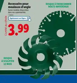 Lidl Accessoire pour meuleuse d'angle offre