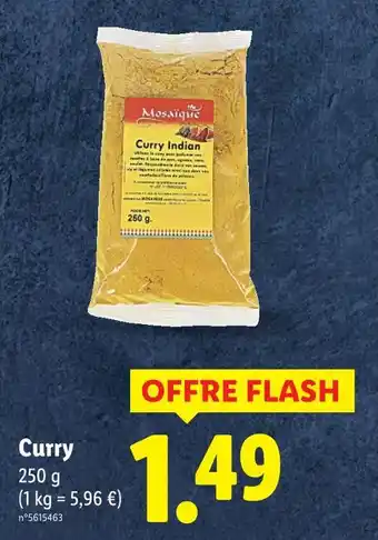 Lidl Mosaique Curry offre