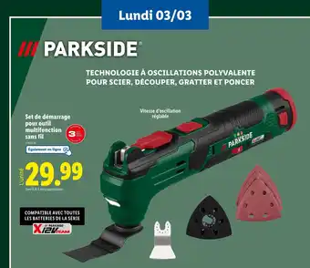 Lidl PARKSIDE Set de démarrage pour outil multifonction sans fil offre