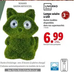 Lidl LIVARNO HOME Lampe solaire à LED offre