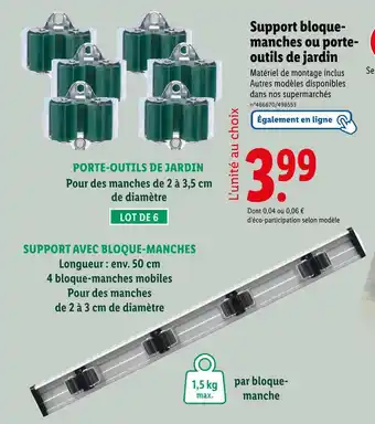 Lidl PARKSIDE Support bloque-manches ou porte-outils de jardin offre