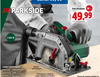 Lidl PARKSIDE Scie circulaire offre