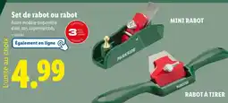 Lidl PARKSIDE Set de rabot ou rabot offre