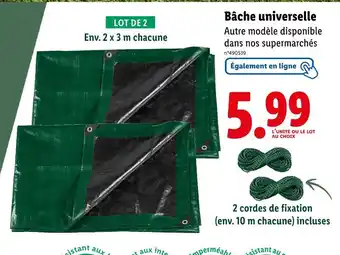 Lidl Bâche universelle offre