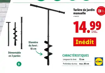 Lidl Tarière de jardin manuelle offre