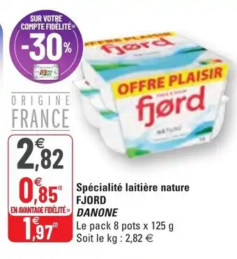 G20 Spécialité laitière nature offre