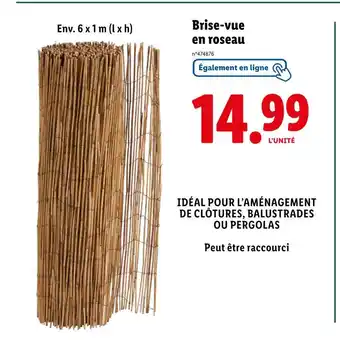 Lidl Brise-vue en roseau offre