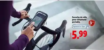 Lidl Crivit Sacoche de vélo pour téléphone portable offre