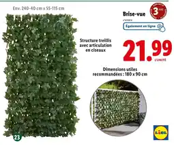 Lidl Brise-vue offre