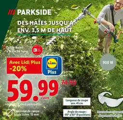 Lidl PARKSIDE Taille-haies à manche long offre