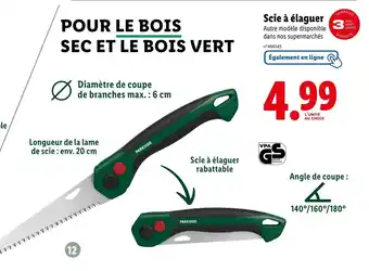 Lidl PARKSIDE Scie à élaguer offre