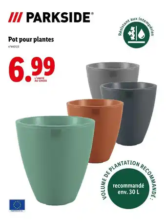 Lidl PARKSIDE Pot pour plantes offre