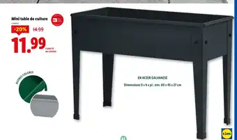 Lidl Parkside Mini table de culture offre