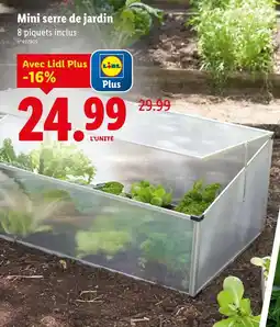 Lidl Mini serre de jardin offre