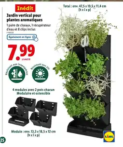 Lidl Jardin vertical pour plantes aromatiques offre