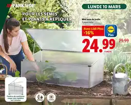 Lidl PARKSIDE Mini serre de jardin offre