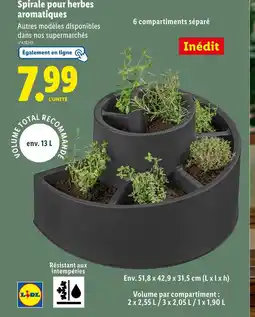 Lidl LIDL Spirale pour herbes aromatiques offre