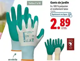 Lidl PARKSIDE Gants de jardin offre