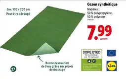 Lidl LIDL Gazon synthétique offre