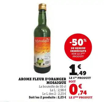 Super U MOSAIQUE Arôme fleur d'oranger offre