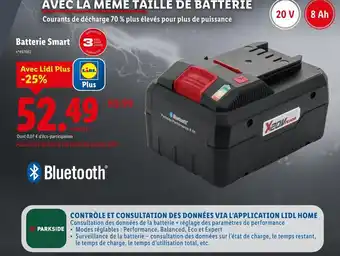 Lidl PARKSIDE Batterie smart offre