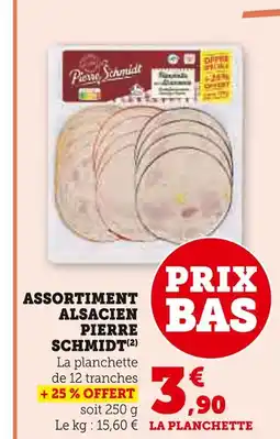 Super U PIERRE SCHMIDT Assortiment alsacien offre