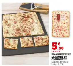 Super U Flammekueche lardons et oignons offre