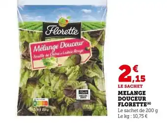 Super U Florette Melange douceur offre