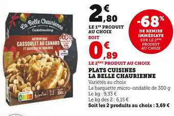 Super U La Belle Chaurienne Cassoulet au Canard et Saucisse de Toulouse offre