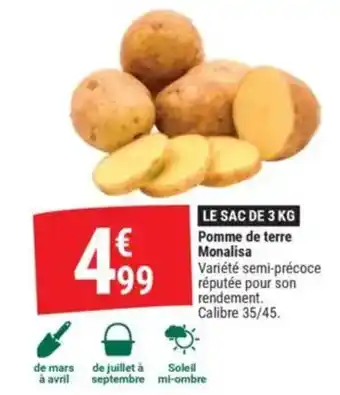 Gamm vert Pomme de terre Monalisa offre