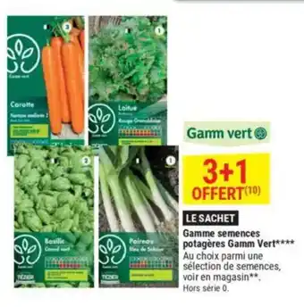 Gamm vert Gamme semences potagères Gamm Vert offre