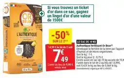 Gamm vert Authentique fertilisant Or Brun offre