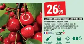 Gamm vert INVIVO Fruitier Nous on sème offre