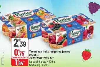 G20 Yaourt aux fruits rouges ou jaunes offre