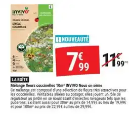 Gamm vert INVIVO Mélange fleurs coccinelles 10m² Nous on sème offre