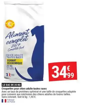 Gamm vert Croquettes pour chien adulte toutes races offre