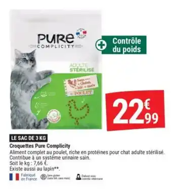 Gamm vert PURE Croquettes Complicity offre